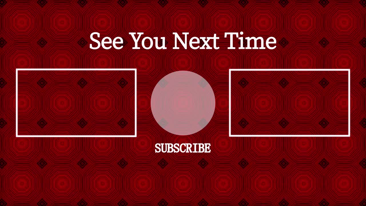 칼레이도스코프 패턴 엔드 카드 엔딩 스크린 모션 그래픽