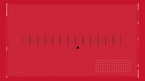 radio station cursor scrolling on a red background