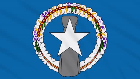 bandera de las islas marianas del norte agitando tela, bucle