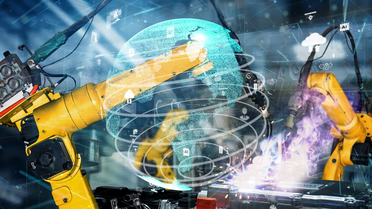 디지털 공장 기술을 위한 스마트 산업 로 팔 현대화