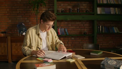 young man studying the bible