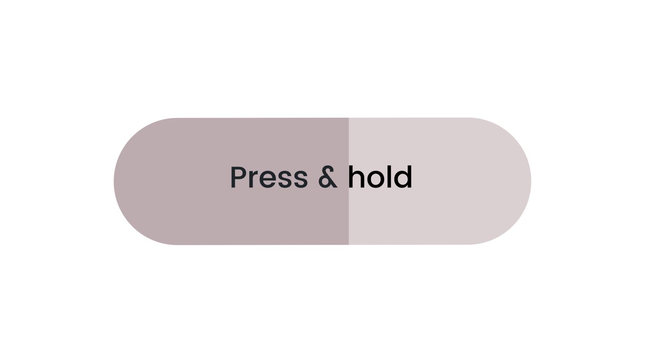 Press and hold bar icon animation isolated on white background