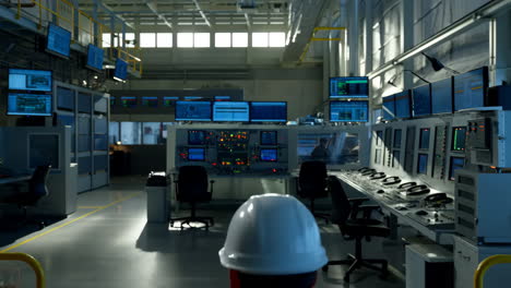 industrial control room worker