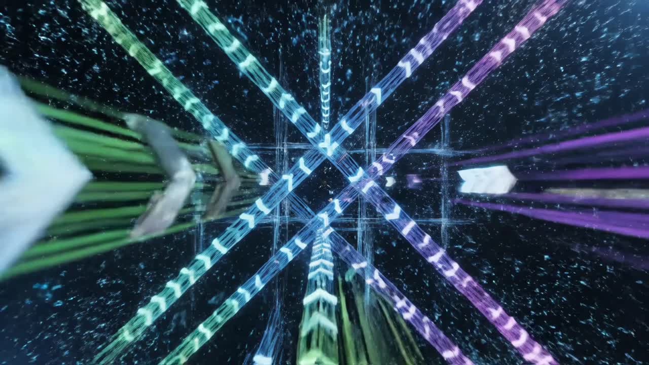 абстрактный космический туннель