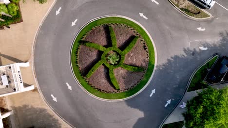 traffic circle spinning drone shot, myrtle beach south carolina