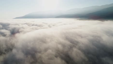 misty mountain sunrise