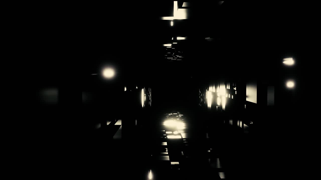 túnel de luz abstracto