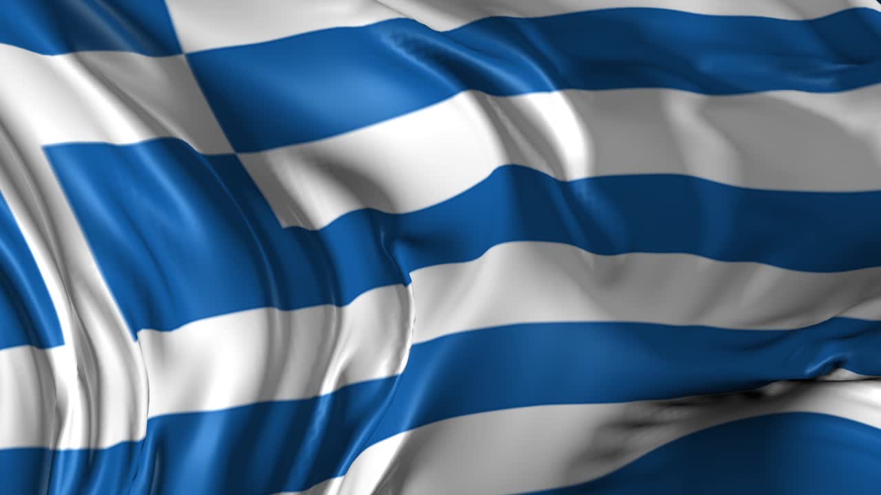 그리스 발의 아름다운 3d 애니메이션 루프 모드