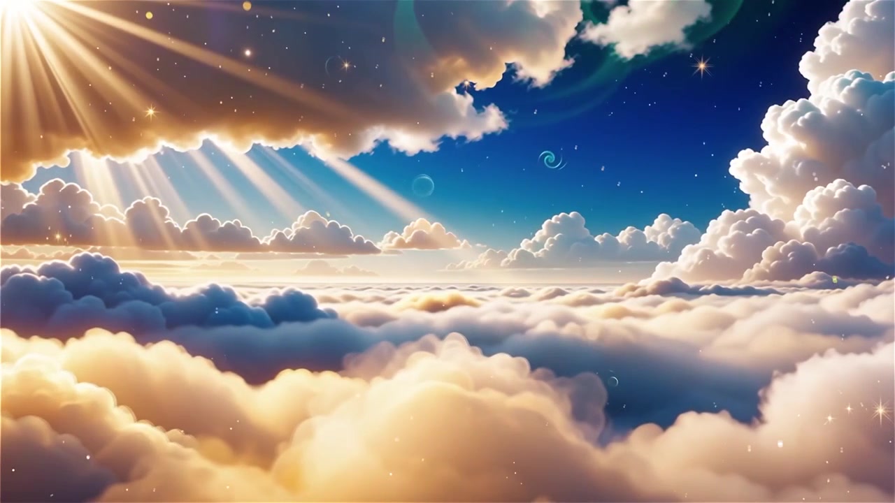 Sfondo di Adorazione Cristiana con Luce Celeste