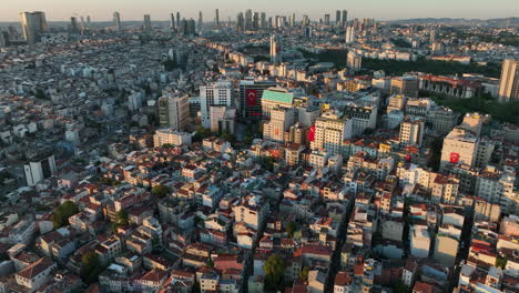 early morning view over istanbul city