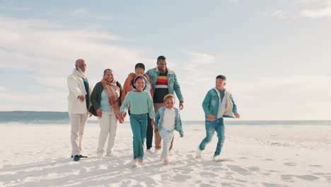 Beach,-running-and-grandparents