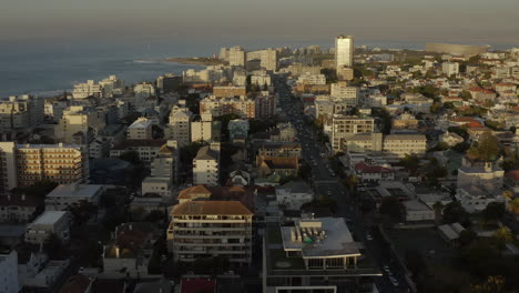 cape town cityscape at sunset