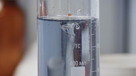 liquid vortex in a laboratory beaker