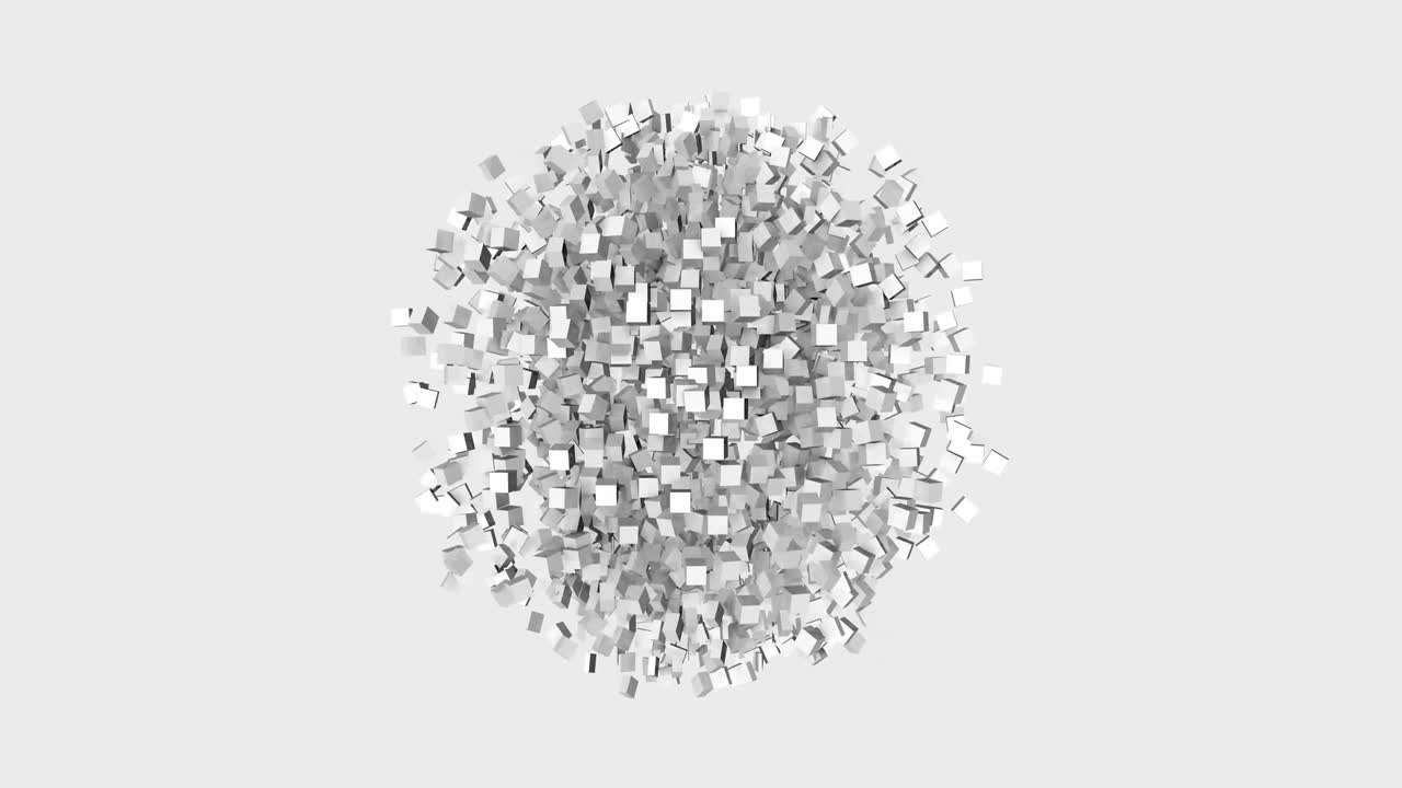 추상적인 색 배경의 3d 애니메이션, 색 구의 애니메이션