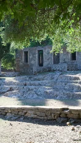 ancient ruins in a park