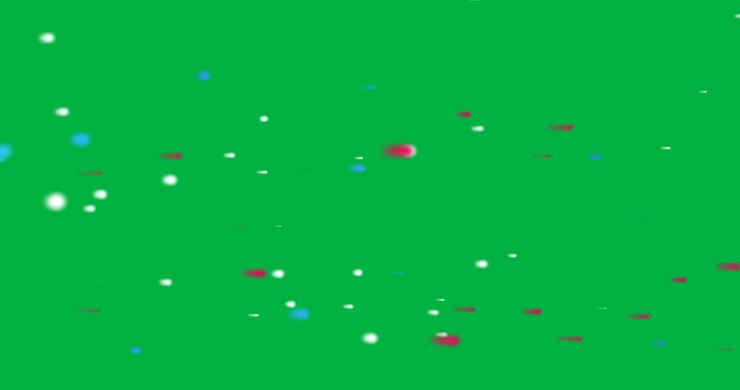 Animazione di macchie colorate che si muovono su sfondo trasparente