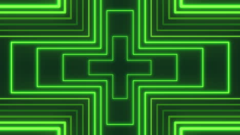 Das-Leuchtend-Grüne-Neonkreuz-Ist-Ein-Vielseitiges-Dekorationselement