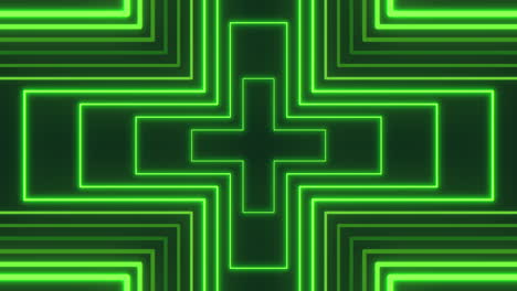 une croix au néon vert vibrant un élément décoratif polyvalent