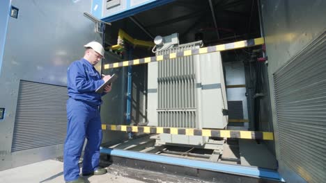 execution of electrical measuring works on the power transformer