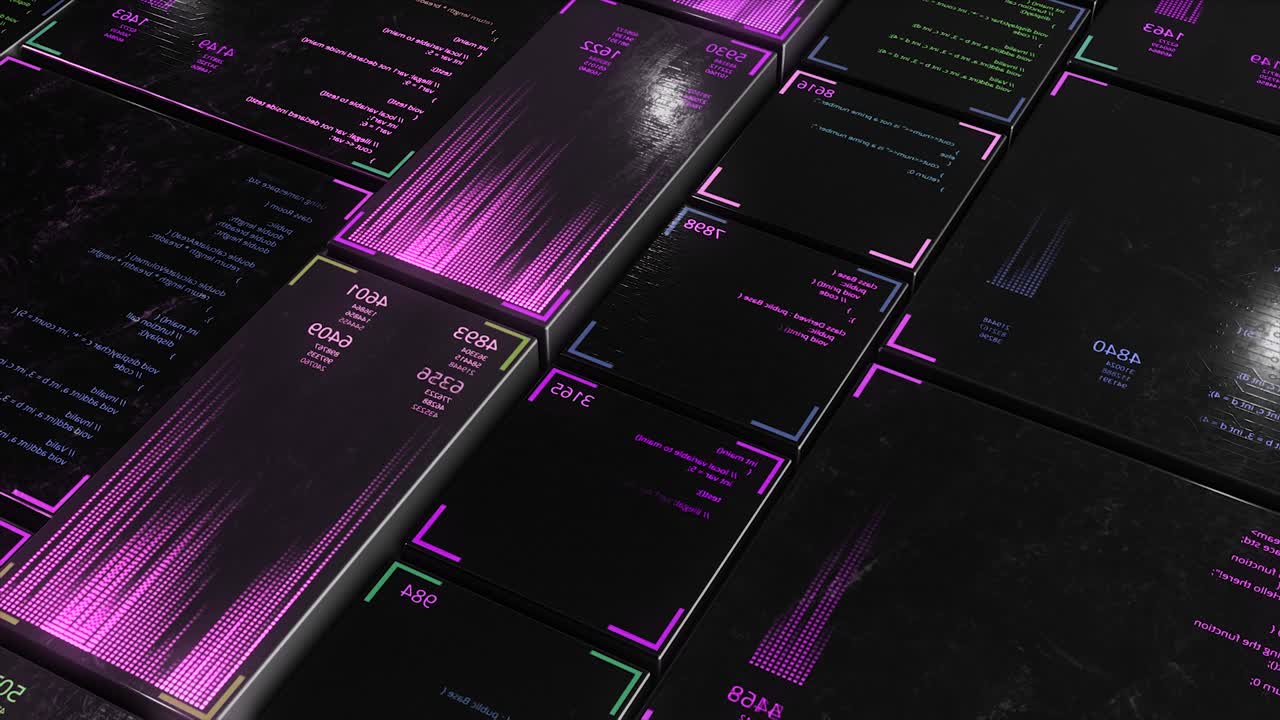 추상적인 미래 기술 인터페이스