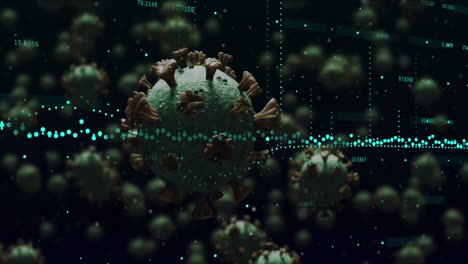 data processing against covid-19 cells moving