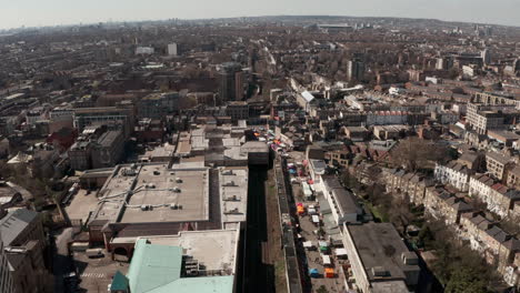 Aerial-shot-over-Dalston-east-London