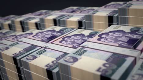 corea del norte ganó dinero billete paquete de crecimiento en el bucle