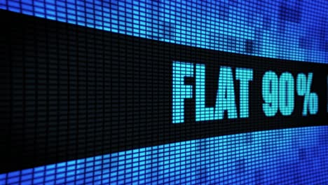 90% off display on led screen