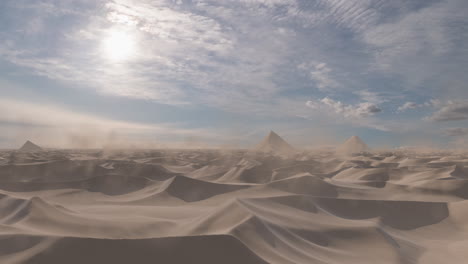 desert pyramid landscape