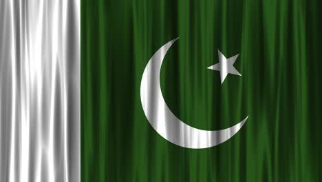 realista 4k 30 fps bandera de pakistán video de acciones en bucle