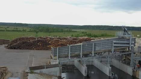 En-La-Vista-Aérea-De-La-Planta-Procesadora-De-Madera