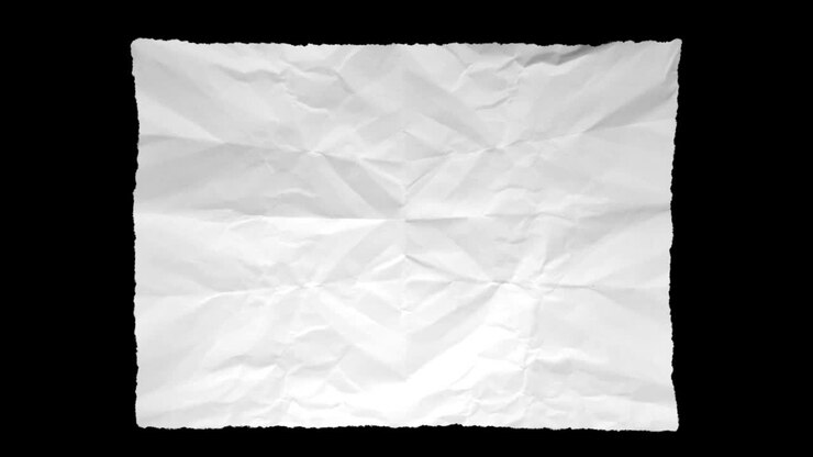 Crumpled White Paper Texture
