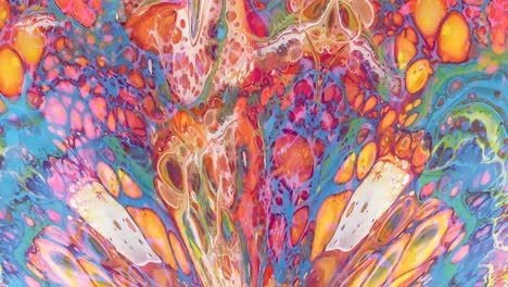 pintura giratoria. diseño abstracto. pintura abstracta. fondo de movimiento. fusión colorida. reacción de pintura. giro de colores. bucle