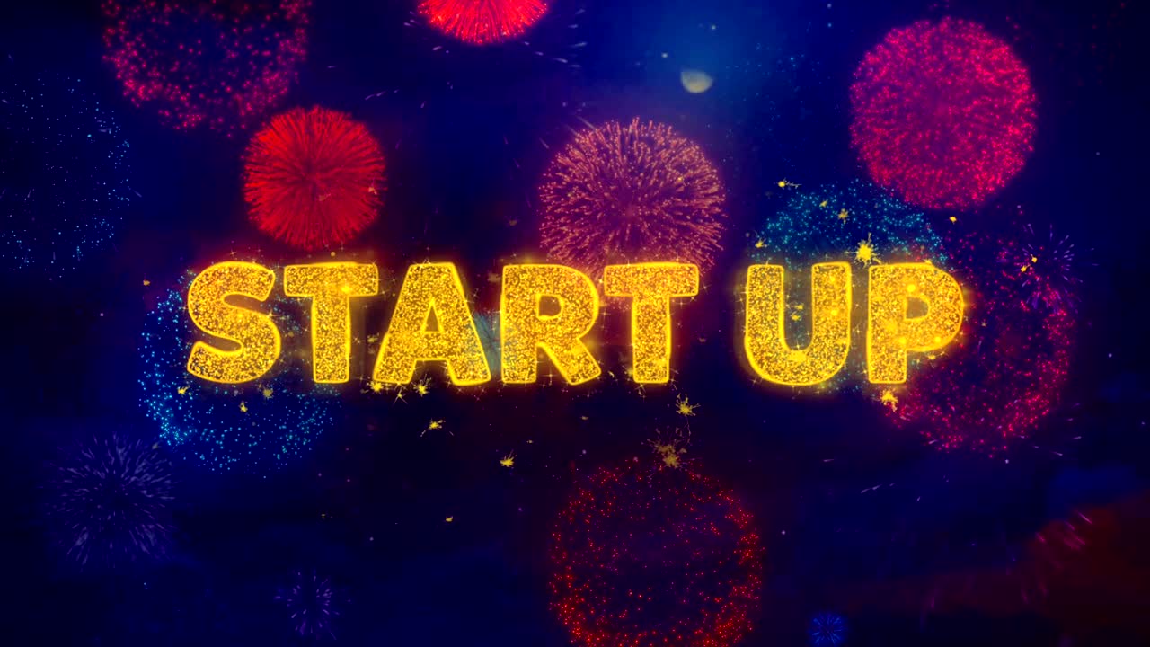 empieza el texto sobre las coloridas partículas de explosión de fuegos artificiales.