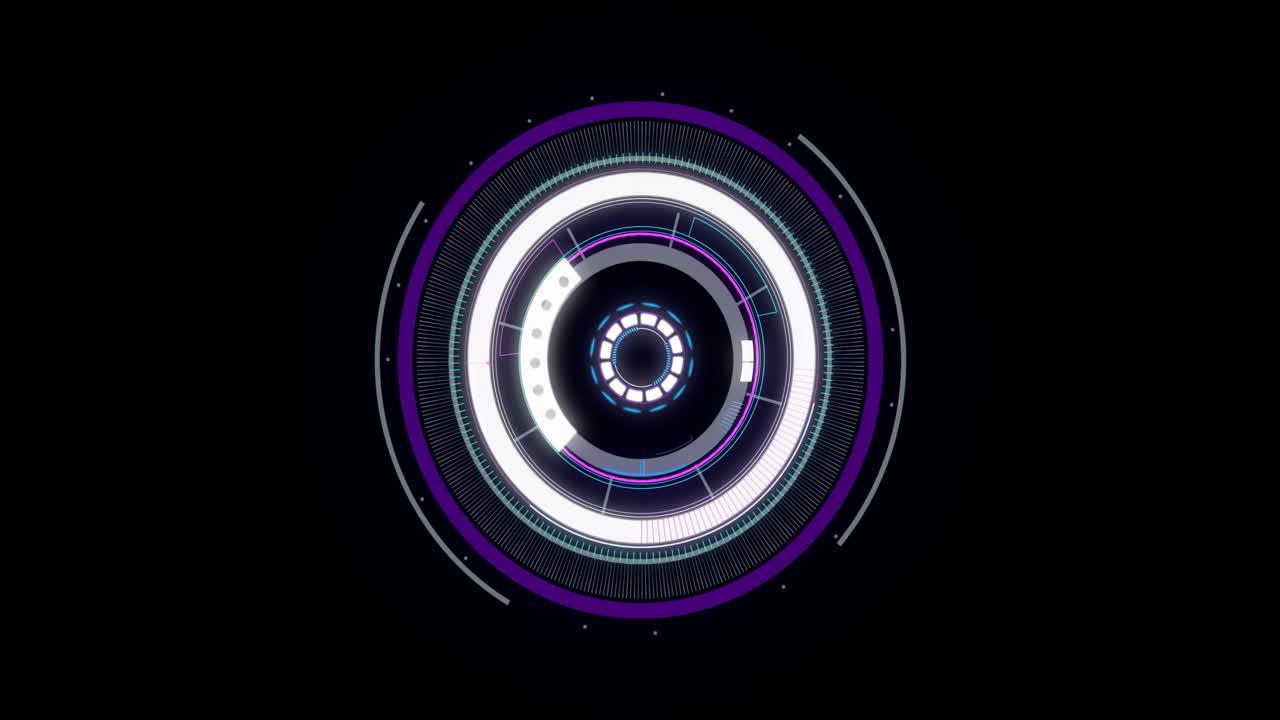 Animation of scope scanning over black background