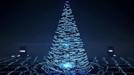 digital christmas tree
