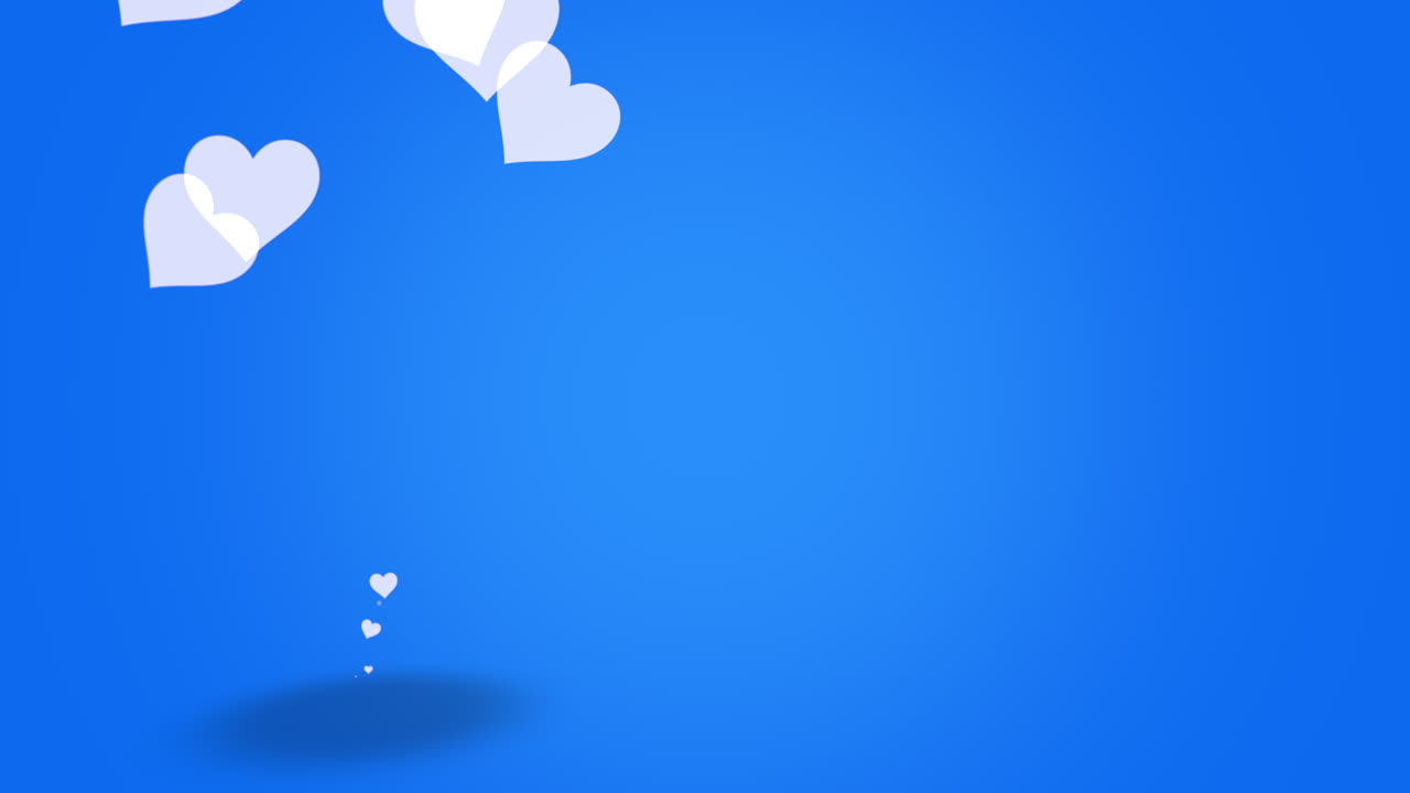 día de san valentín fondo brillante animación corazón romántico 26