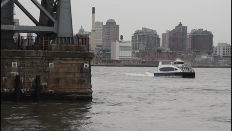 ferry on the river in new york city