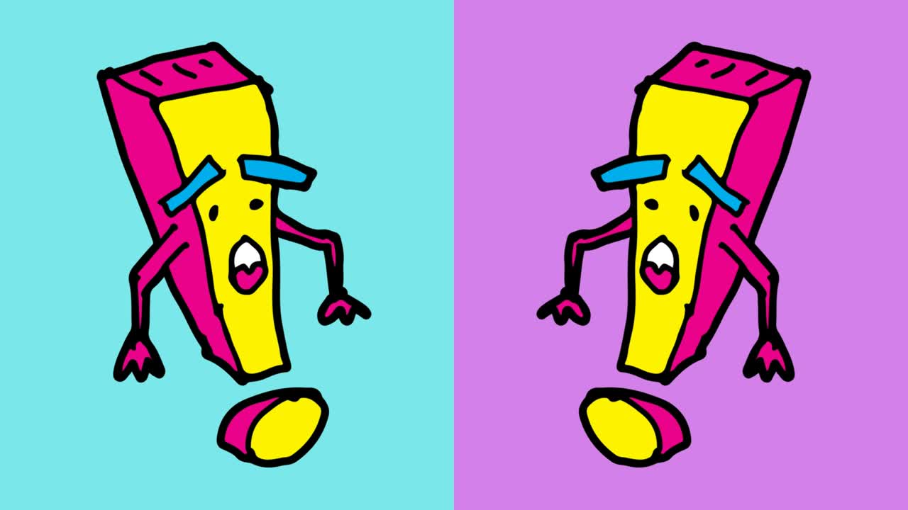 niños dibujando arte pop fondo sin costuras con tema de signo de exclamación