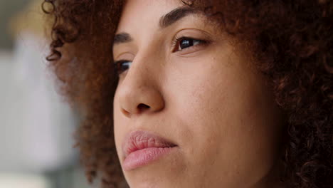 Close-up-view-of-woman-face