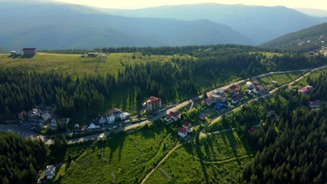 aerial drone footage of a romanian mountain road – transalpina