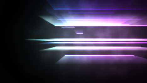 líneas de neón coloridas en movimiento con fondo abstracto 28