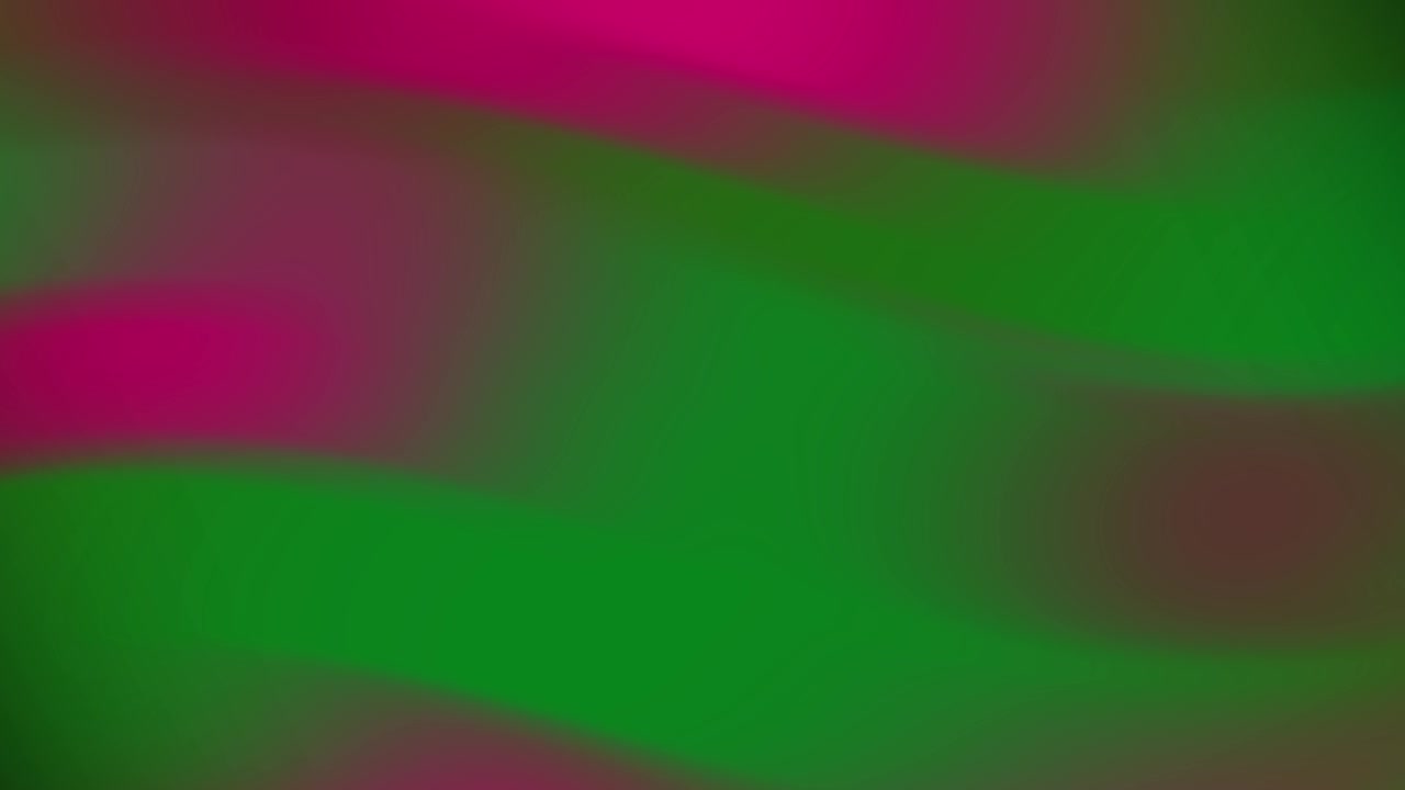Fondo abstracto de movimiento líquido vibrante en verde y magenta