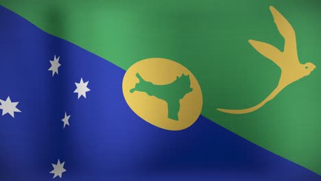 Animation-of-national-flag-of-christmas-islands-waving