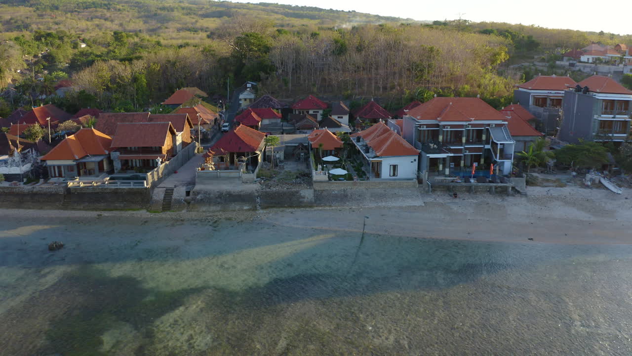 누사 페니다 섬의 발리 인도네시아 지역 영상, 아름다운 범선