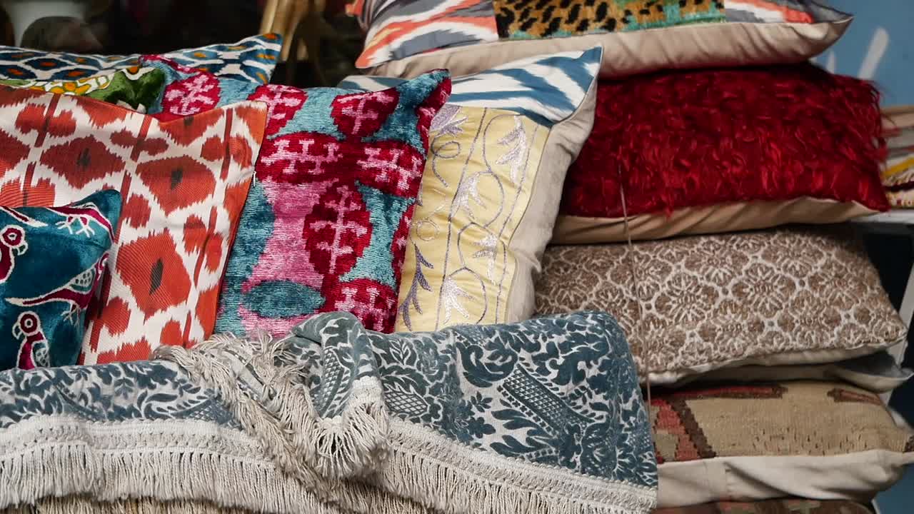 Pile of Decorative Pillows