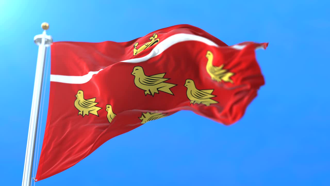 Flag fra det engelske amt East Sussex i det sydøstlige England. Loop