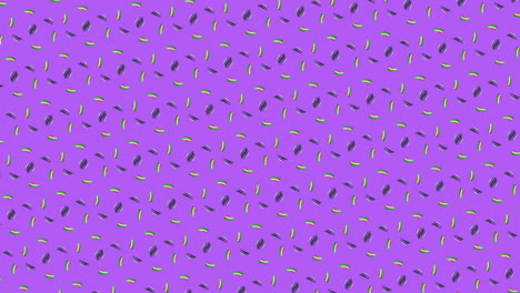 Animación-De-Filas-De-Patrones-Que-Se-Mueven-Sobre-Fondo-Morado