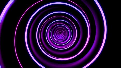 abstract animation of neon, glowing light lines. loop animation