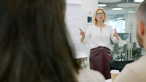 business presentation in a modern office